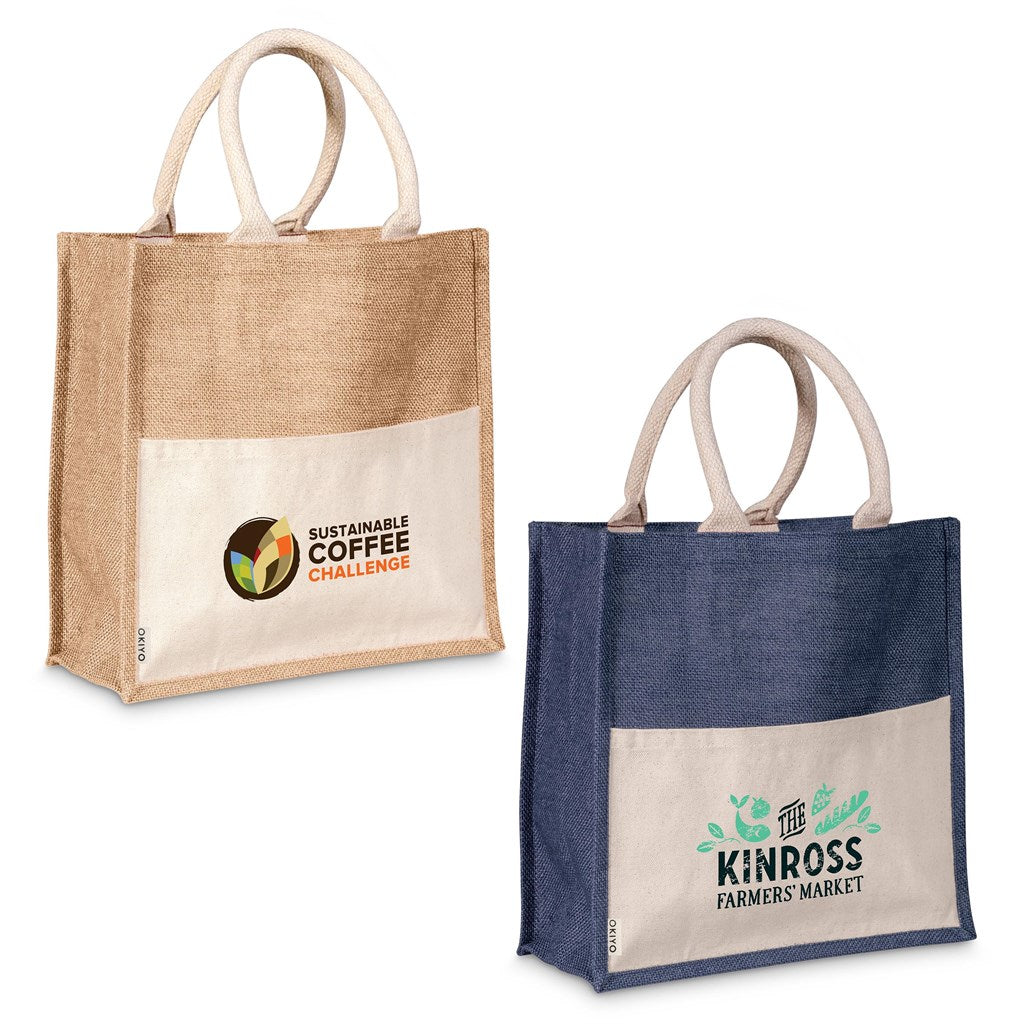 Okiyo Kachi Jute & Cotton Tote Mirelle Leather and Lifestyle