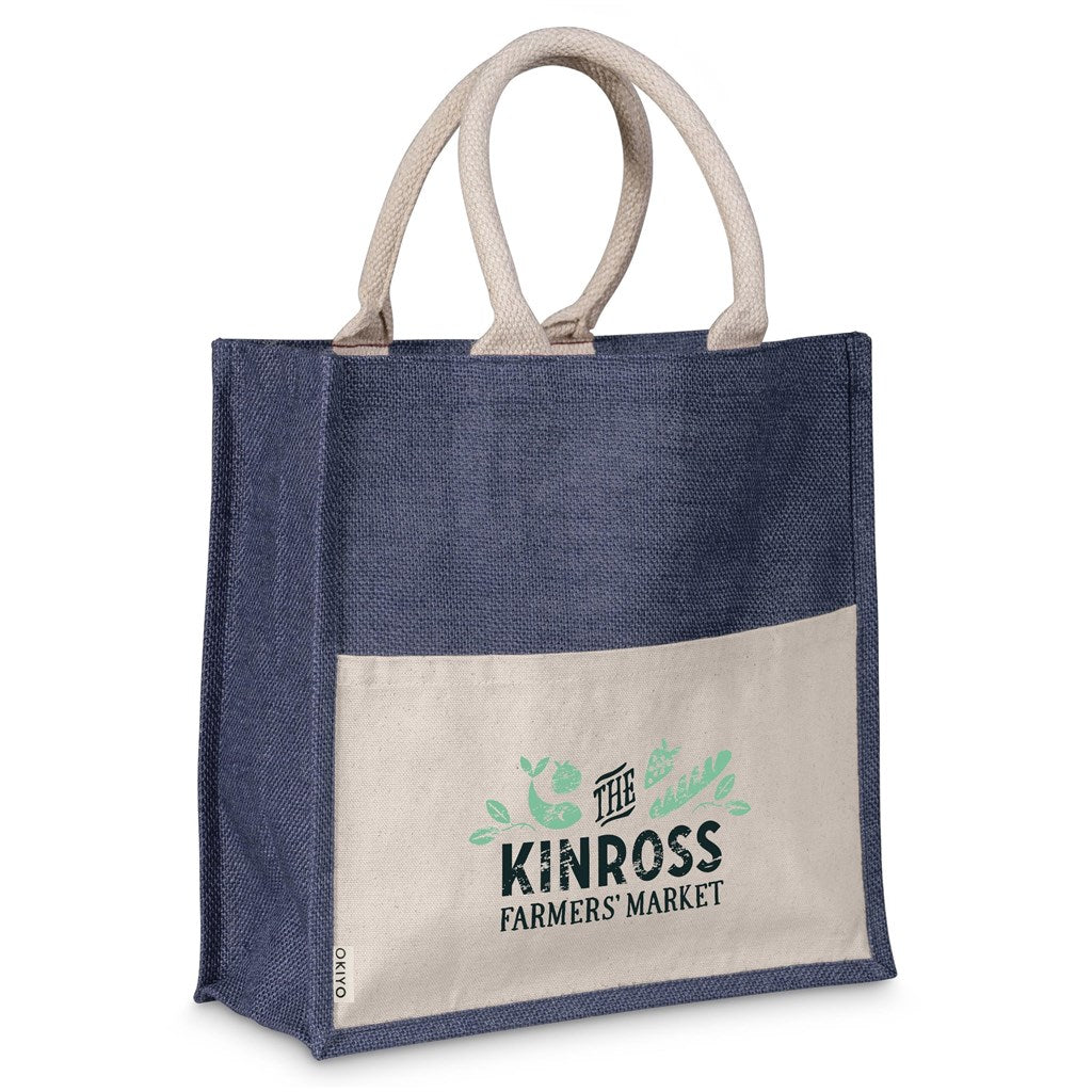 Okiyo Kachi Jute & Cotton Tote Mirelle Leather and Lifestyle