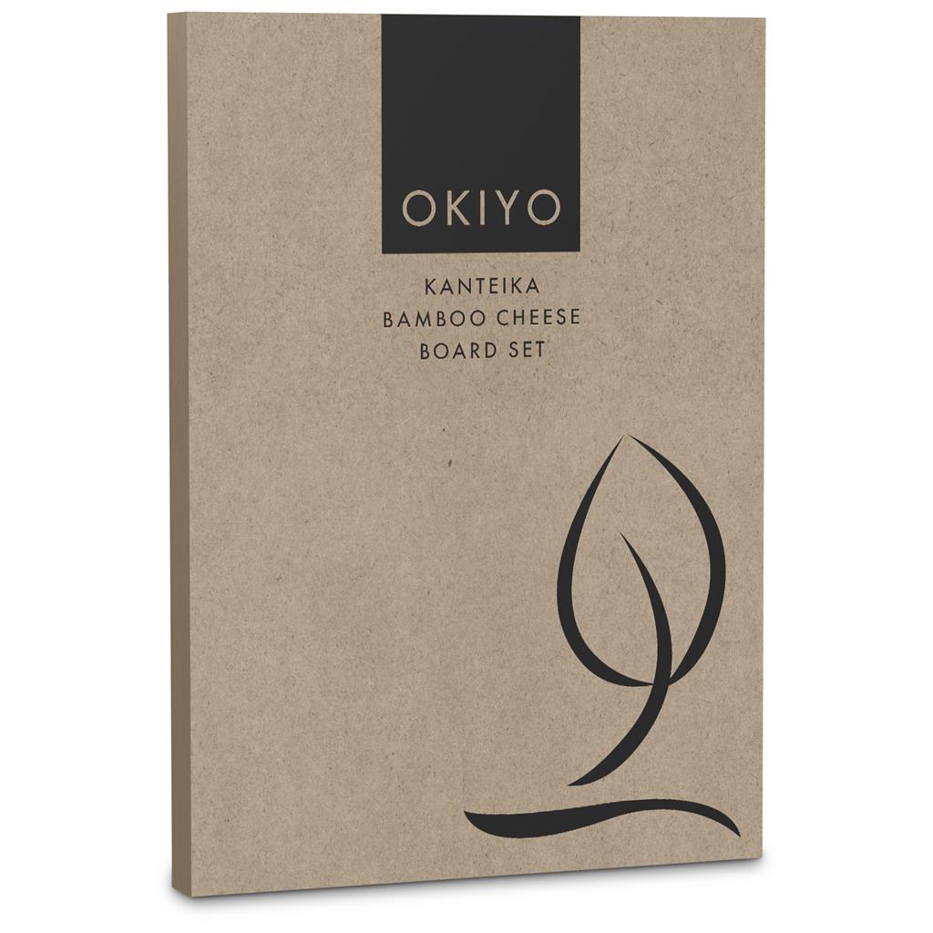 Okiyo Kanteika Bamboo Cheese Board Set Mirelle Leather and Lifestyle