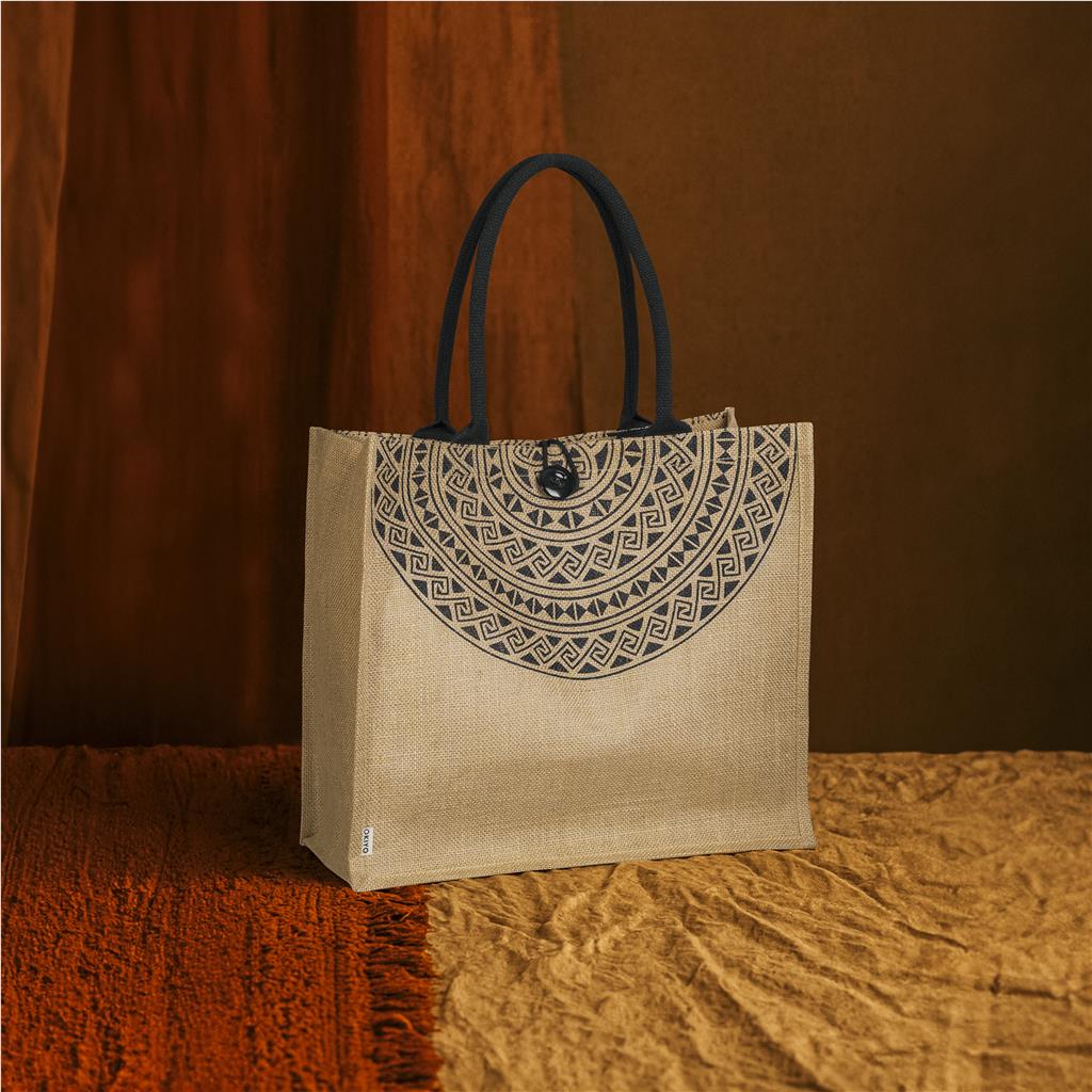 Okiyo Kashira Jute Tote Mirelle Leather and Lifestyle