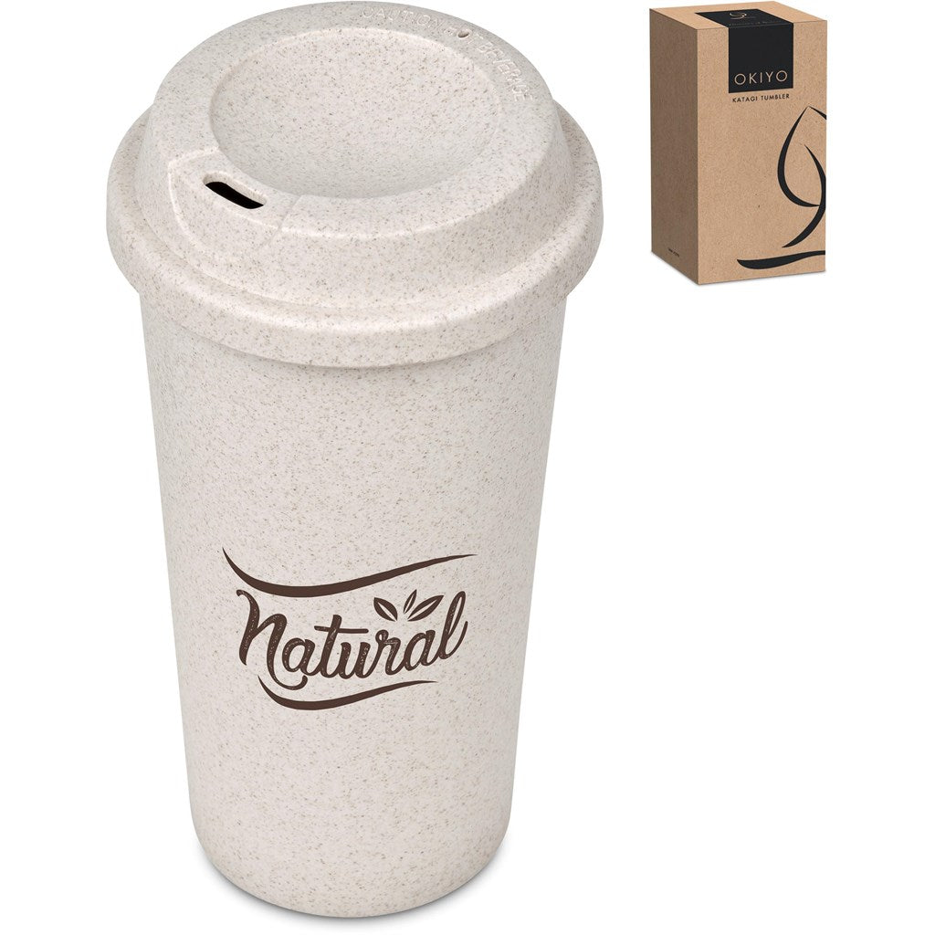 Okiyo Katagi Wheat Straw Double-Wall Tumbler – 450ml Mirelle Leather and Lifestyle