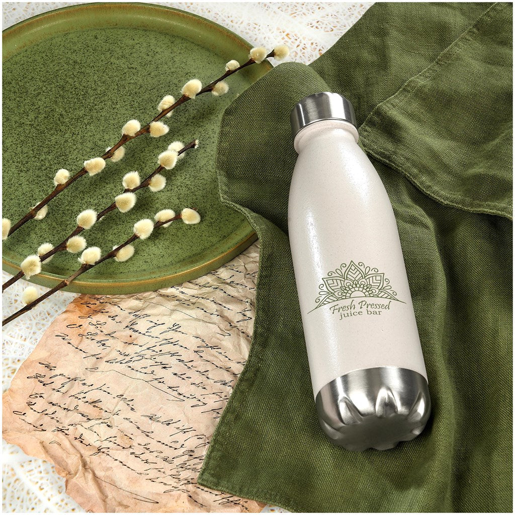 Okiyo Kimi Wheat Straw Water Bottle - 680ml Mirelle Leather and Lifestyle