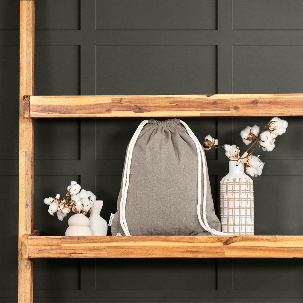Okiyo Kinchaku Recycled Canvas Drawstring Bag Mirelle Leather and Lifestyle
