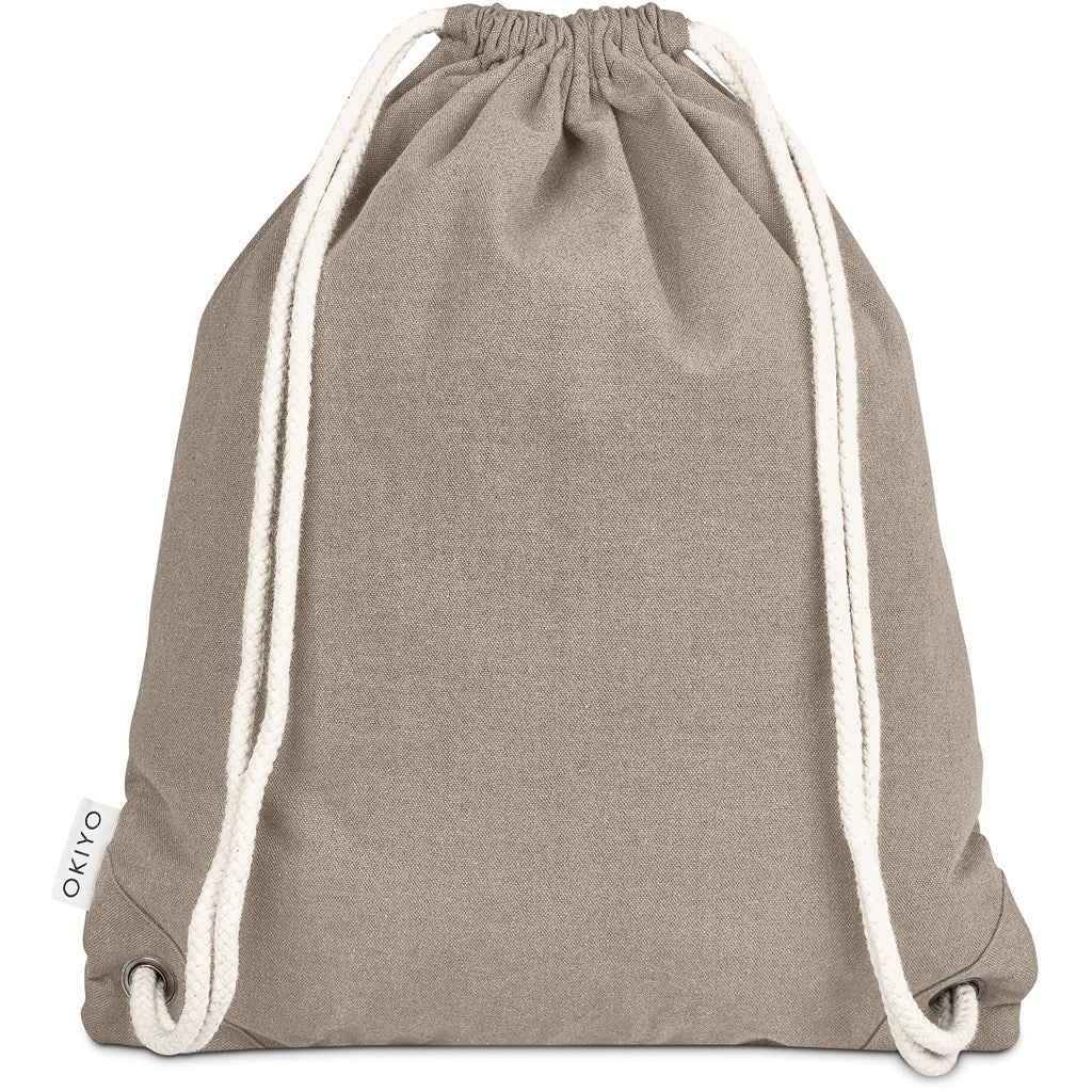 Okiyo Kinchaku Recycled Canvas Drawstring Bag Mirelle Leather and Lifestyle