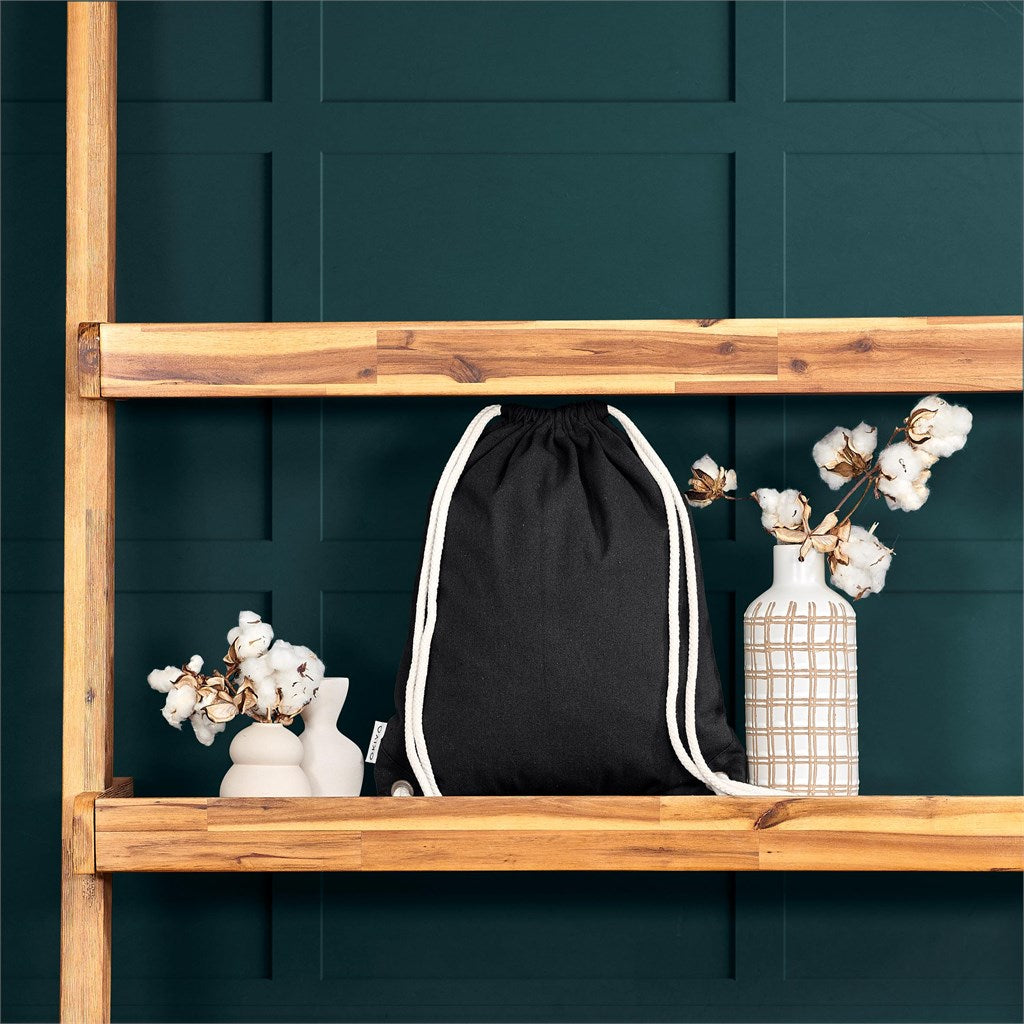 Okiyo Kinchaku Recycled Canvas Drawstring Bag Mirelle Leather and Lifestyle