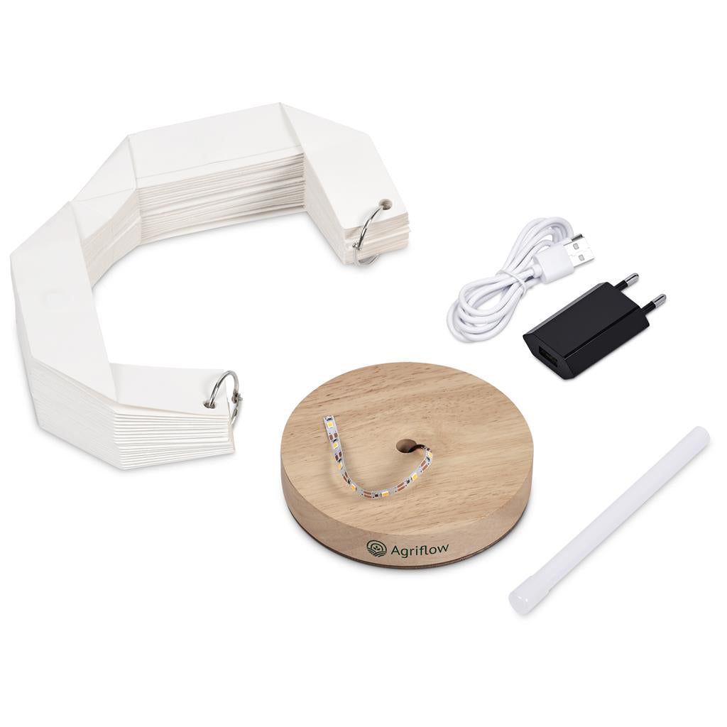 Okiyo Kosuke Wood & Paper LED Lamp Mirelle Leather and Lifestyle