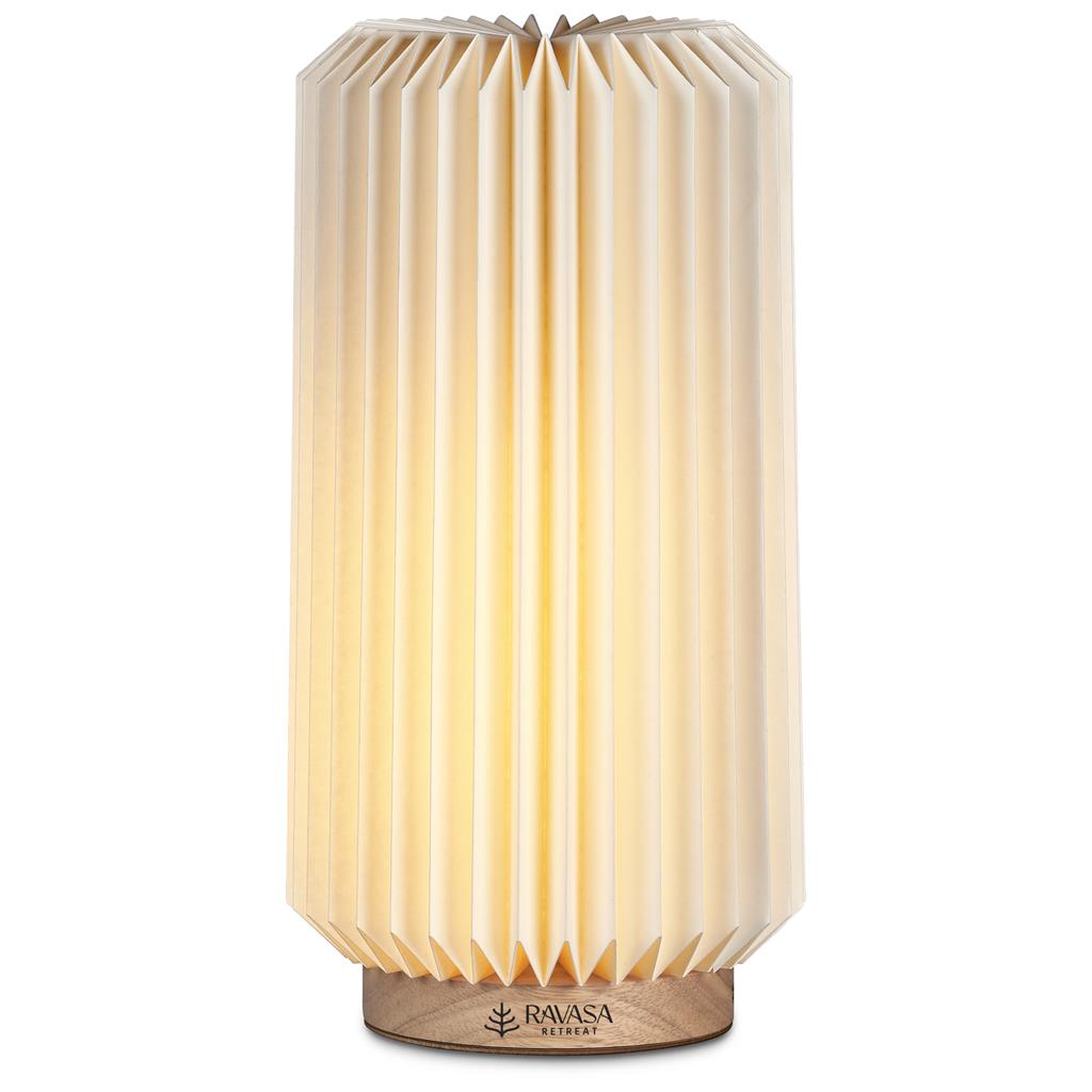 Okiyo Masumi Wood & Paper LED Lamp Mirelle Leather and Lifestyle