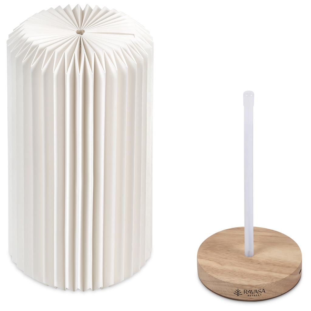 Okiyo Masumi Wood & Paper LED Lamp Mirelle Leather and Lifestyle
