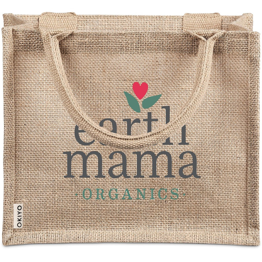 Okiyo Miyag Midi Jute Gift Bag Mirelle Leather and Lifestyle