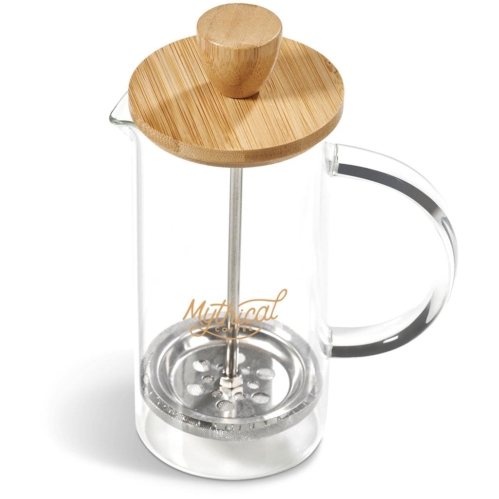 Okiyo Osu Glass & Bamboo Coffee Plunger - 350ml Mirelle Leather and Lifestyle