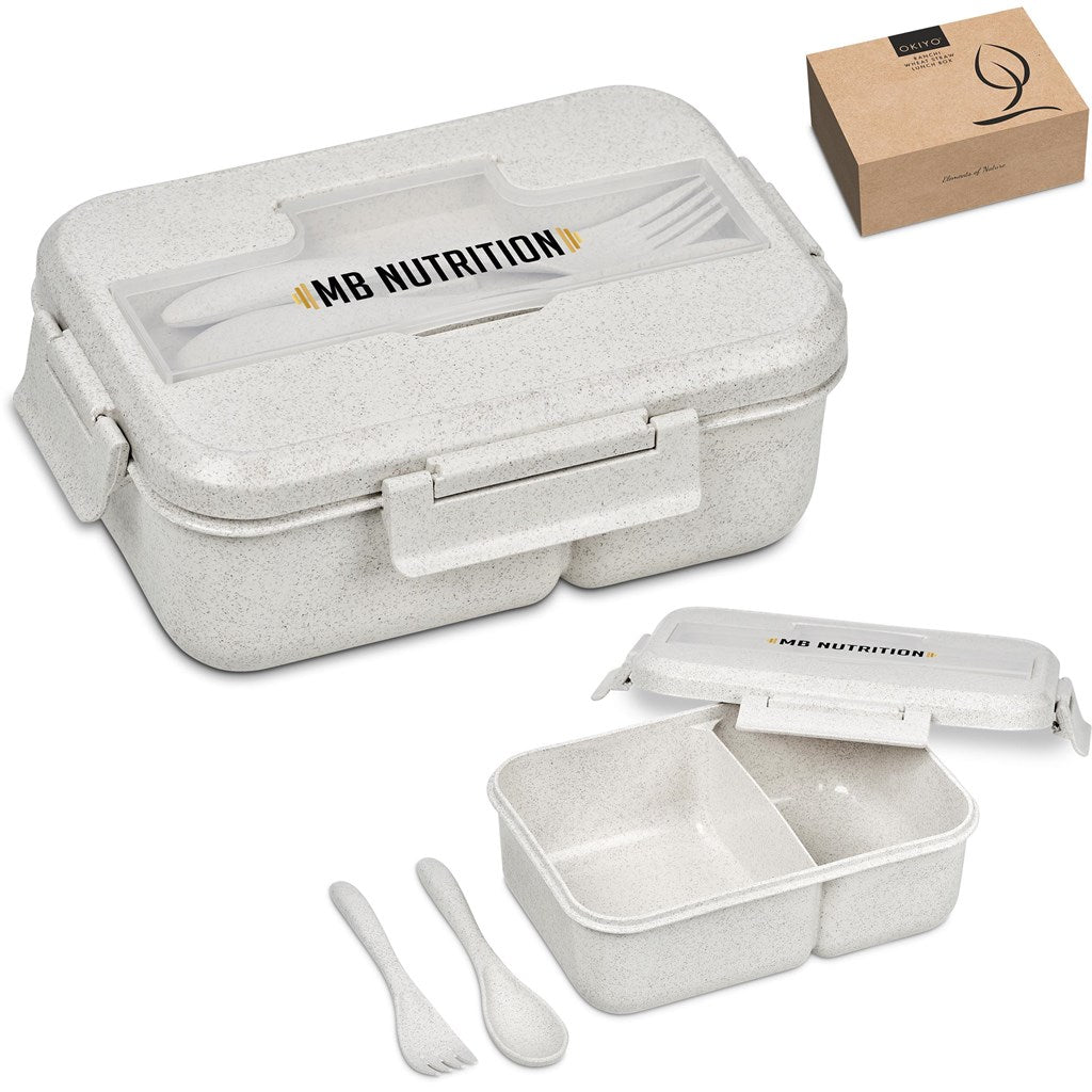 Okiyo Ranchi Wheat Straw Lunch Box Set Mirelle Leather and Lifestyle