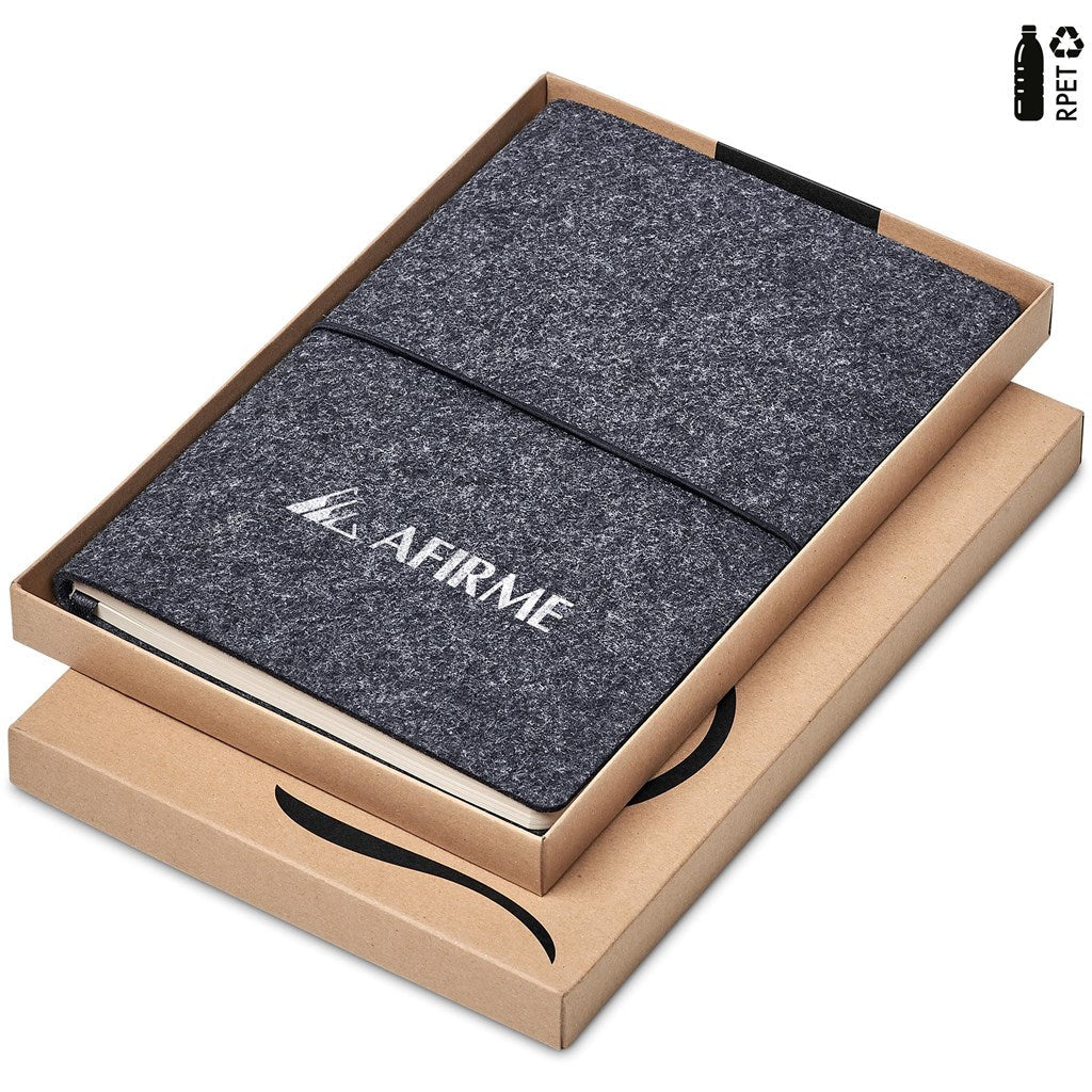 Okiyo Rika Recycled PET Felt A5 Soft Cover Notebook ZA A5 Notebooks,Eco-Friendly Notebooks,Recycled PET Products,Ideas for Conferences,Recycled Notebooks Mirelle Leather and Lifestyle