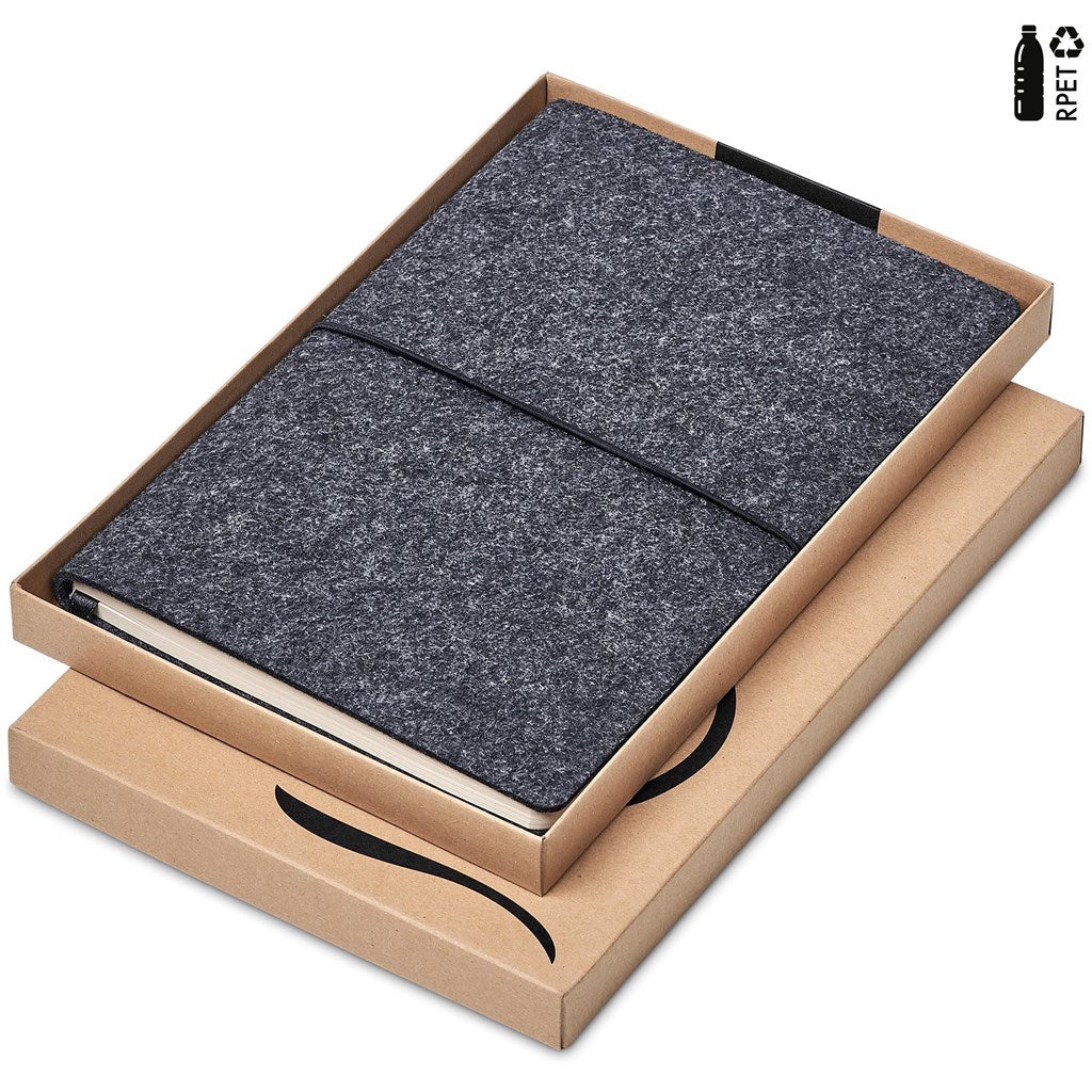 Okiyo Rika Recycled PET Felt A5 Soft Cover Notebook ZA A5 Notebooks,Eco-Friendly Notebooks,Recycled PET Products,Ideas for Conferences,Recycled Notebooks Mirelle Leather and Lifestyle