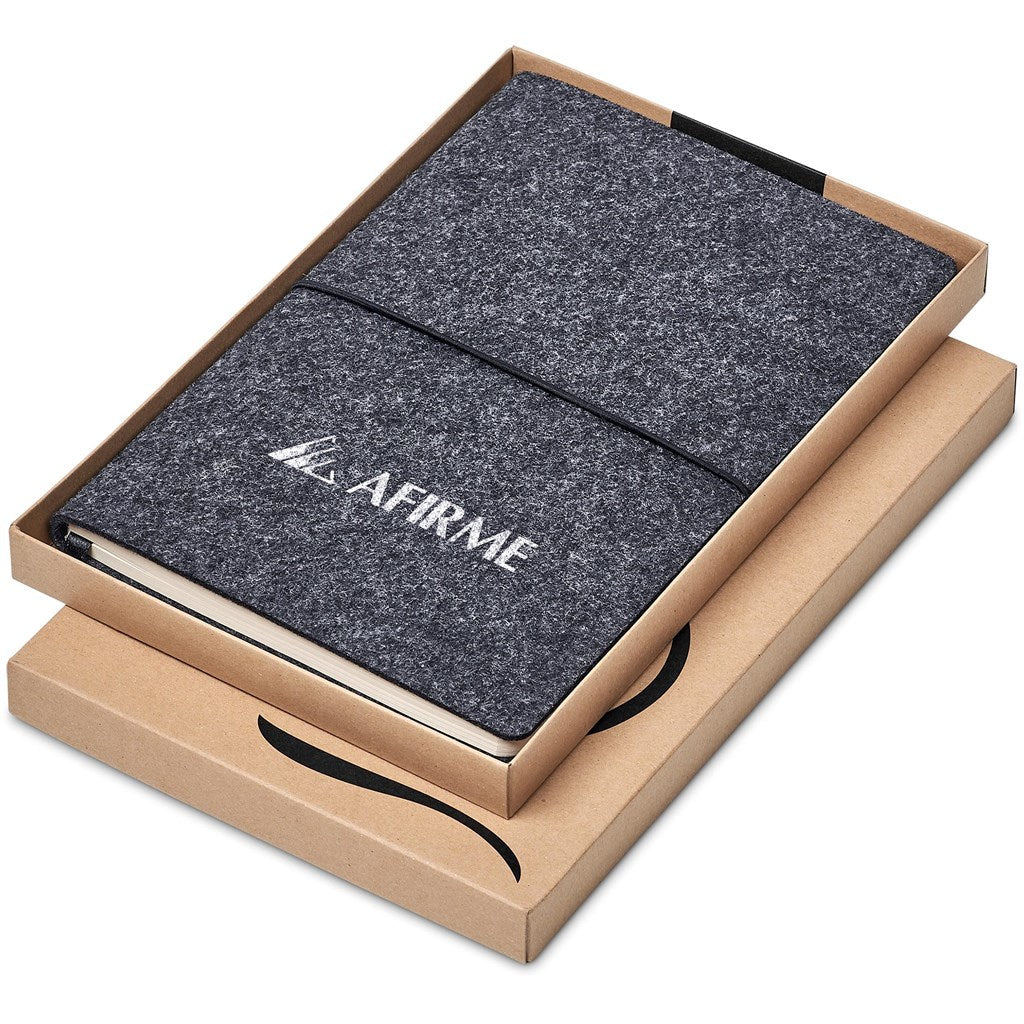 Okiyo Rika Recycled PET Felt A5 Soft Cover Notebook ZA A5 Notebooks,Eco-Friendly Notebooks,Recycled PET Products,Ideas for Conferences,Recycled Notebooks Mirelle Leather and Lifestyle
