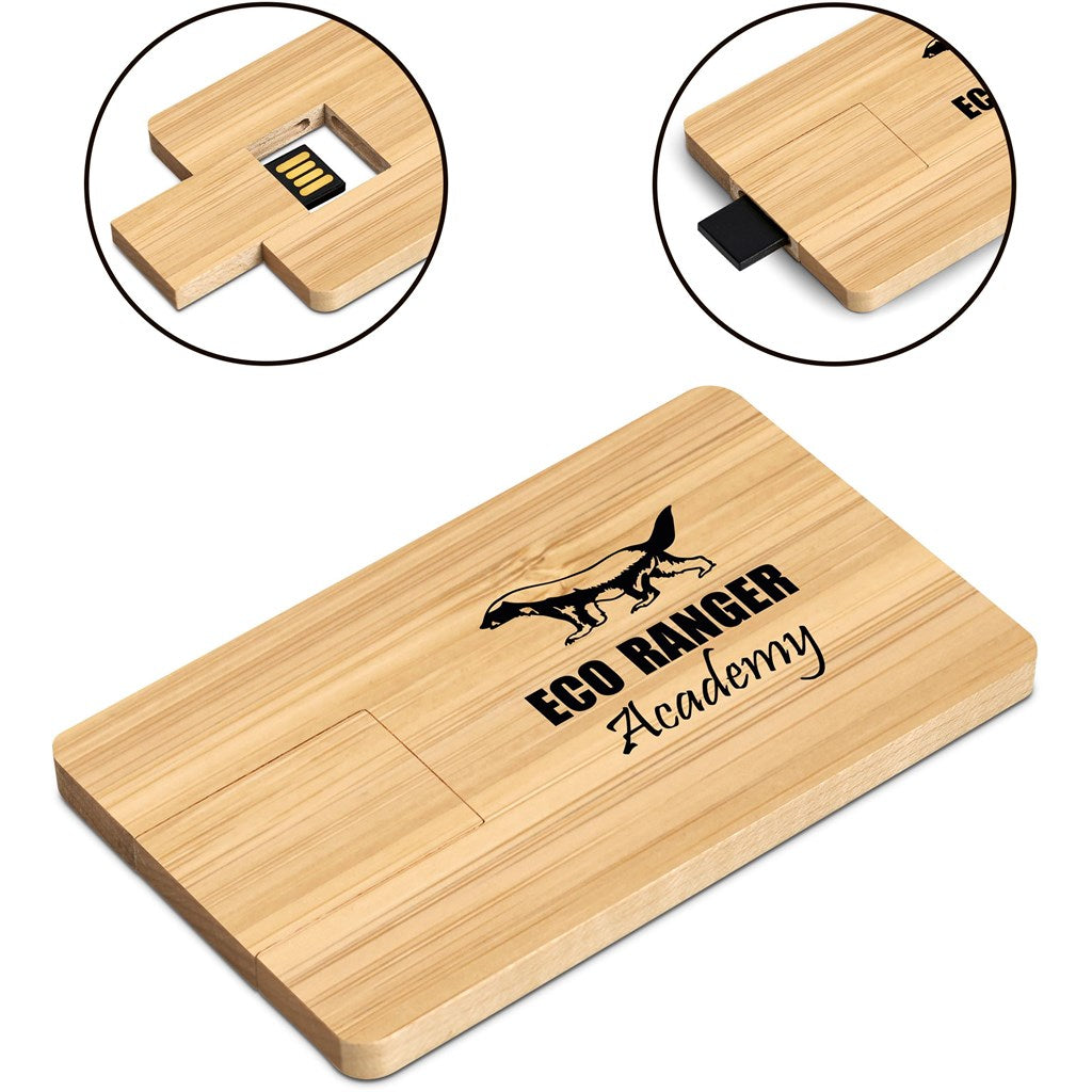 Okiyo Sempai Bamboo Flash Drive - 16GB - MIRELLE Leather and Lifestyle