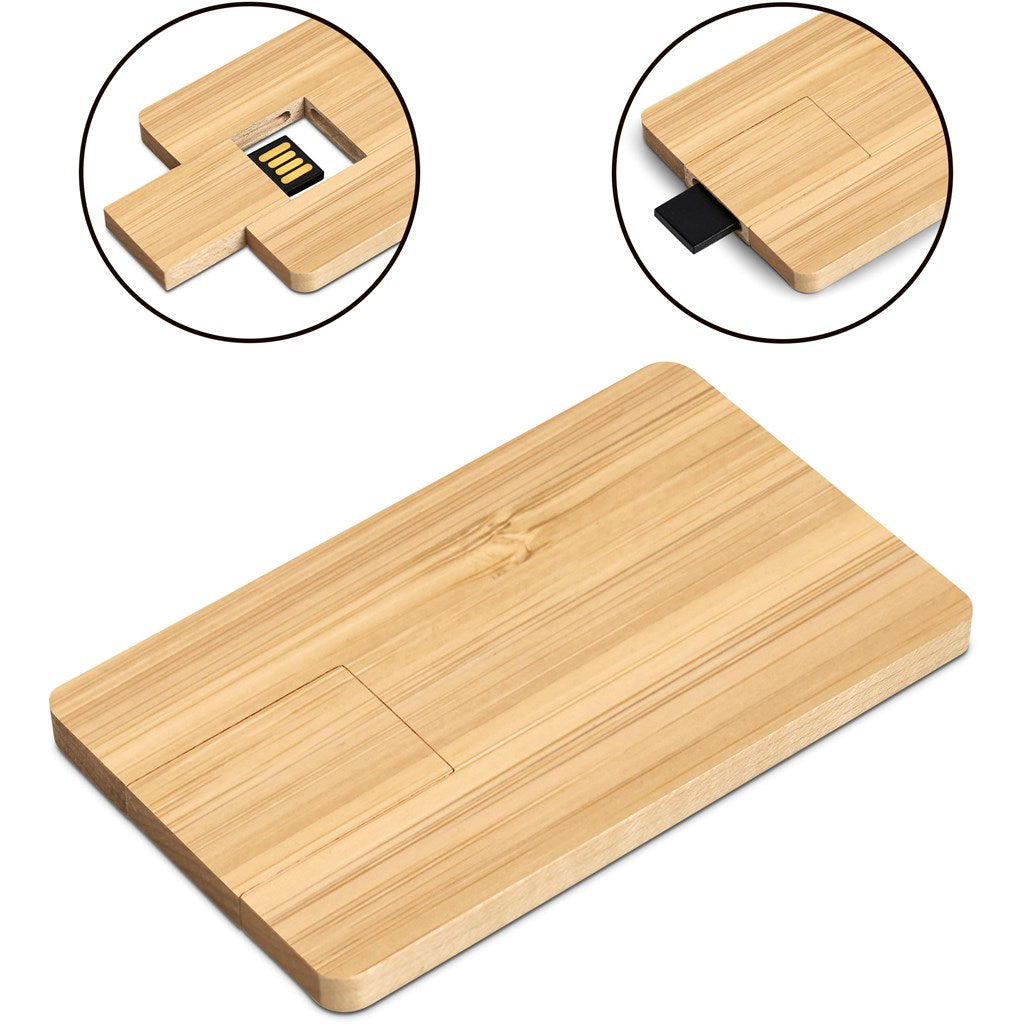 Okiyo Sempai Bamboo Flash Drive - 16GB - MIRELLE Leather and Lifestyle