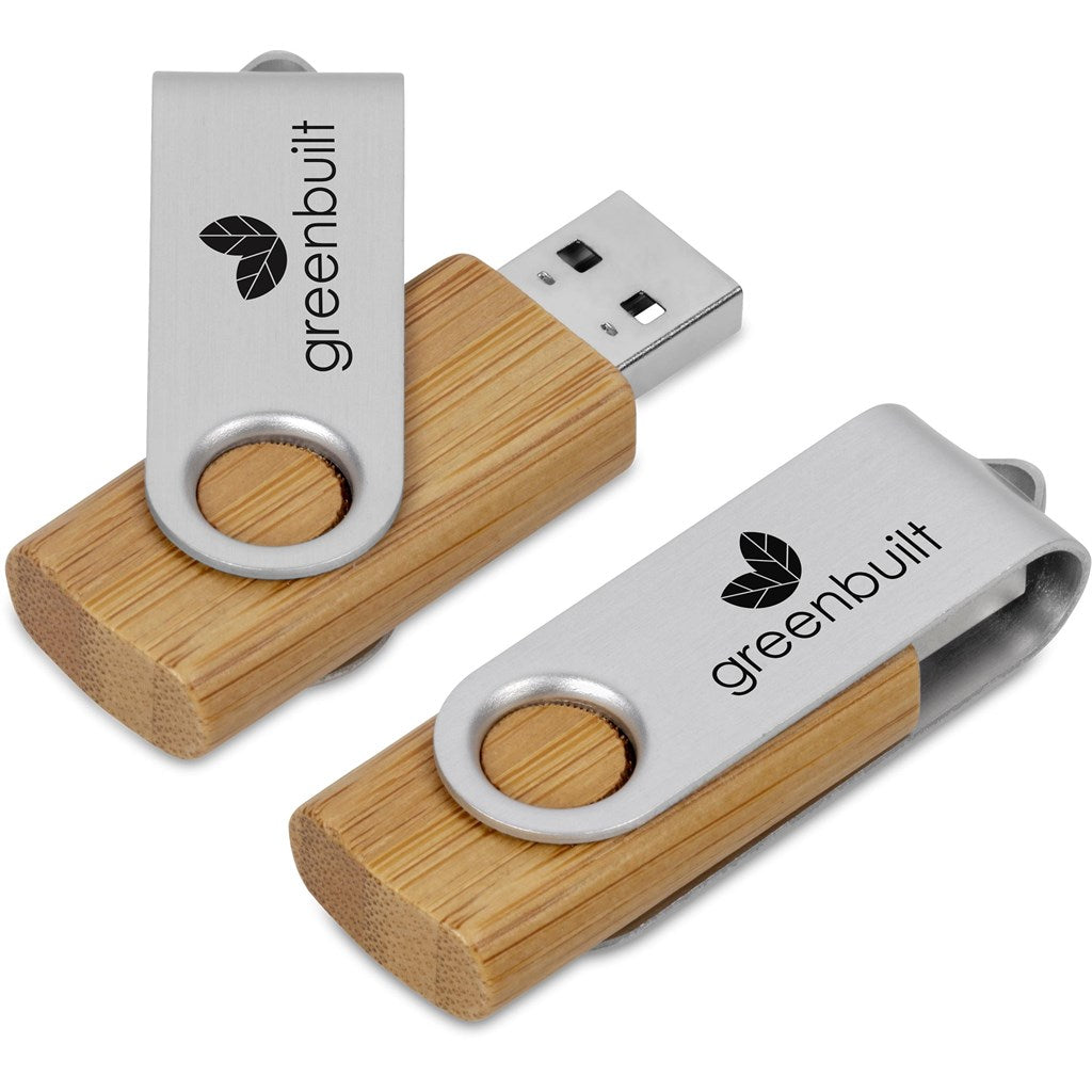 Okiyo Shimasu Bamboo Flash Drive - 8GB - MIRELLE Leather and Lifestyle