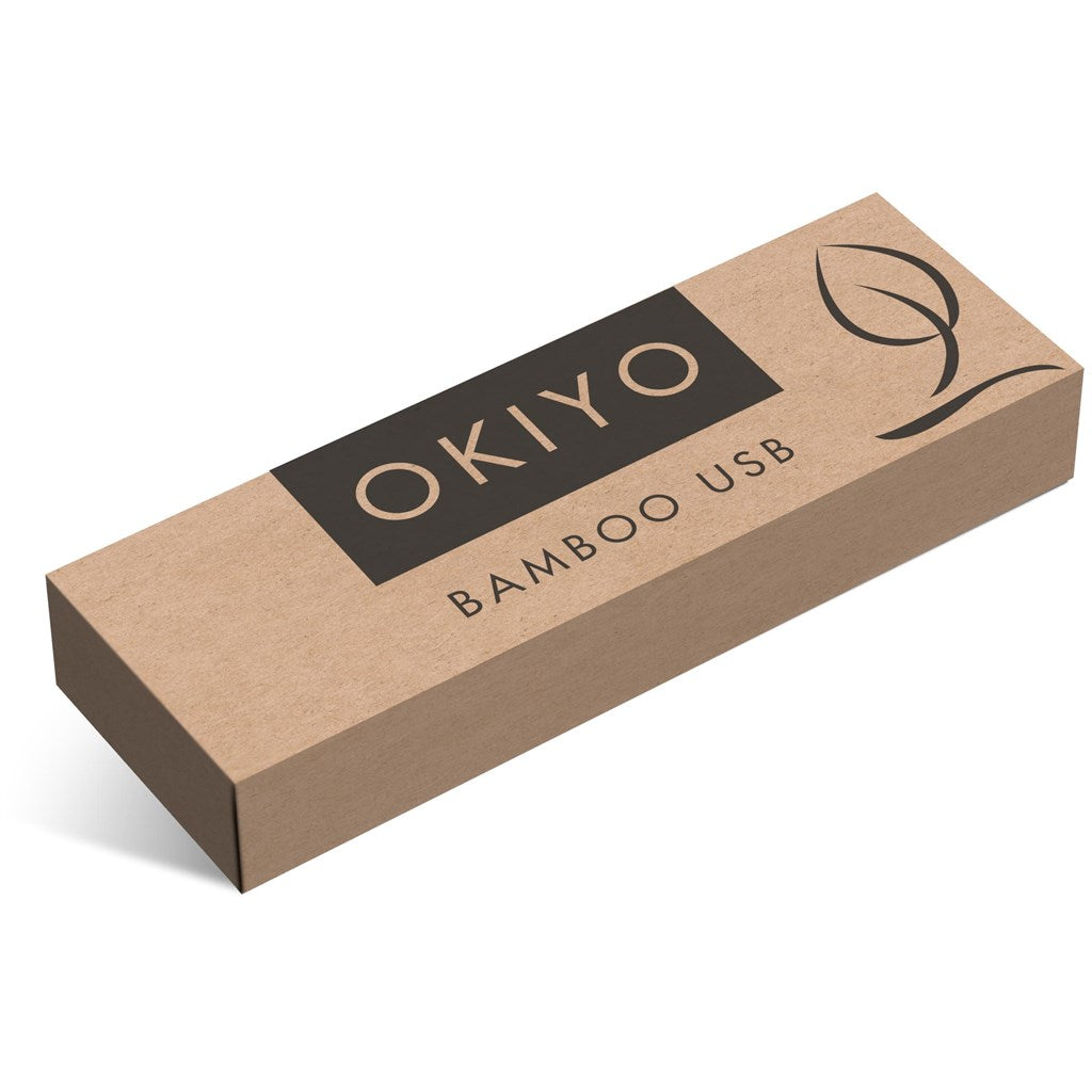 Okiyo Shimasu Bamboo Flash Drive - 8GB - MIRELLE Leather and Lifestyle
