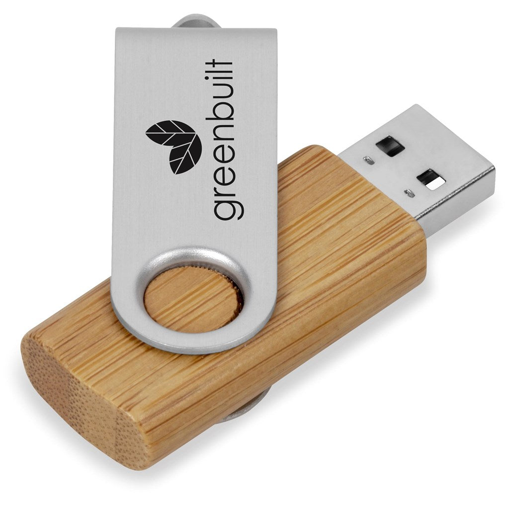 Okiyo Shimasu Bamboo Flash Drive - 8GB - MIRELLE Leather and Lifestyle