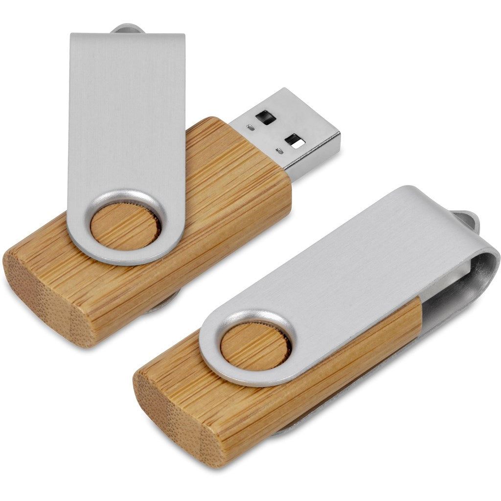 Okiyo Shimasu Bamboo Flash Drive - 8GB - MIRELLE Leather and Lifestyle