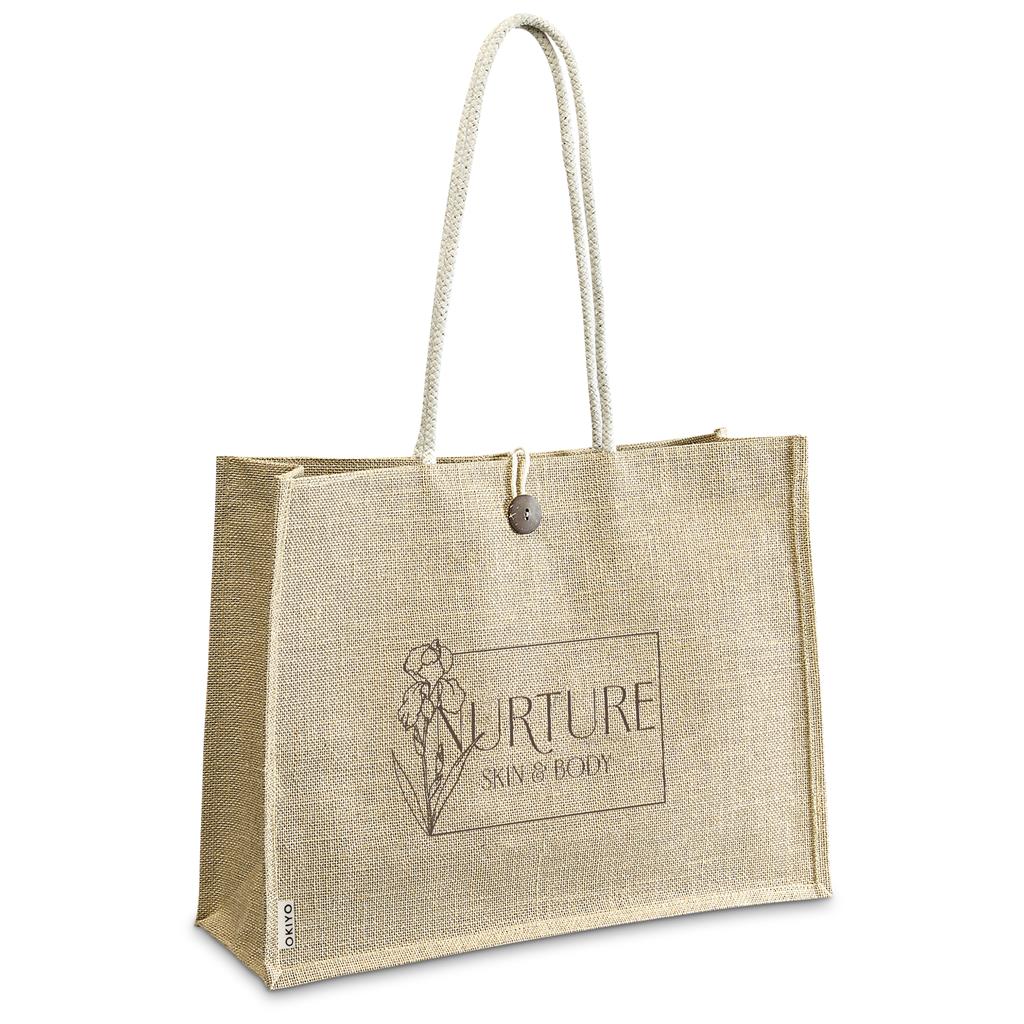 Okiyo Shinrin Jute Tote Mirelle Leather and Lifestyle