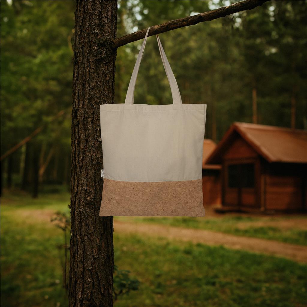 Okiyo Shukaku Cork & Cotton Shopper Mirelle Leather and Lifestyle
