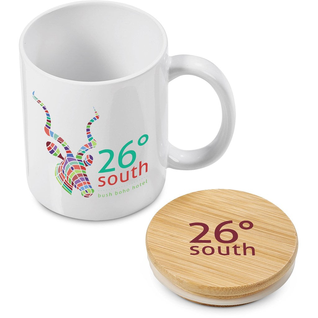 Okiyo Sozo Bamboo & Ceramic Sublimation Coffee Mug - 330ml Mirelle Leather and Lifestyle
