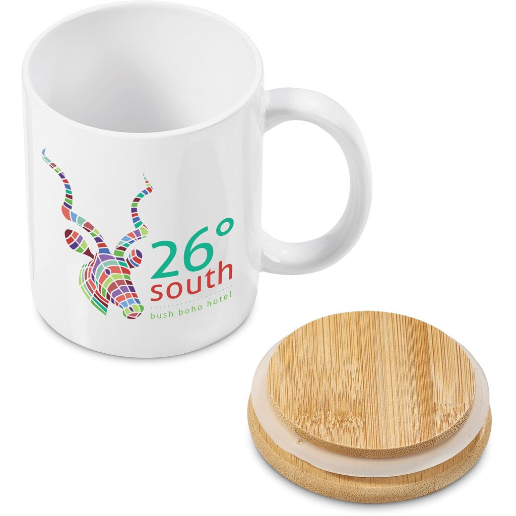 Okiyo Sozo Bamboo & Ceramic Sublimation Coffee Mug - 330ml Mirelle Leather and Lifestyle