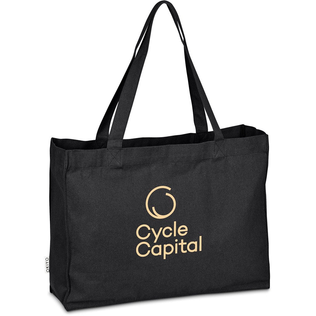 Okiyo Subarashi Recycled Canvas Tote Mirelle Leather and Lifestyle