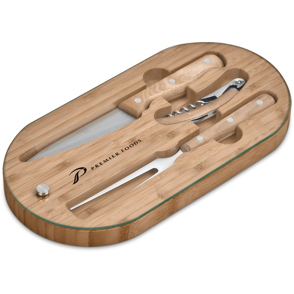 Okiyo Suraisu Bamboo Food & Wine Set Mirelle Leather and Lifestyle