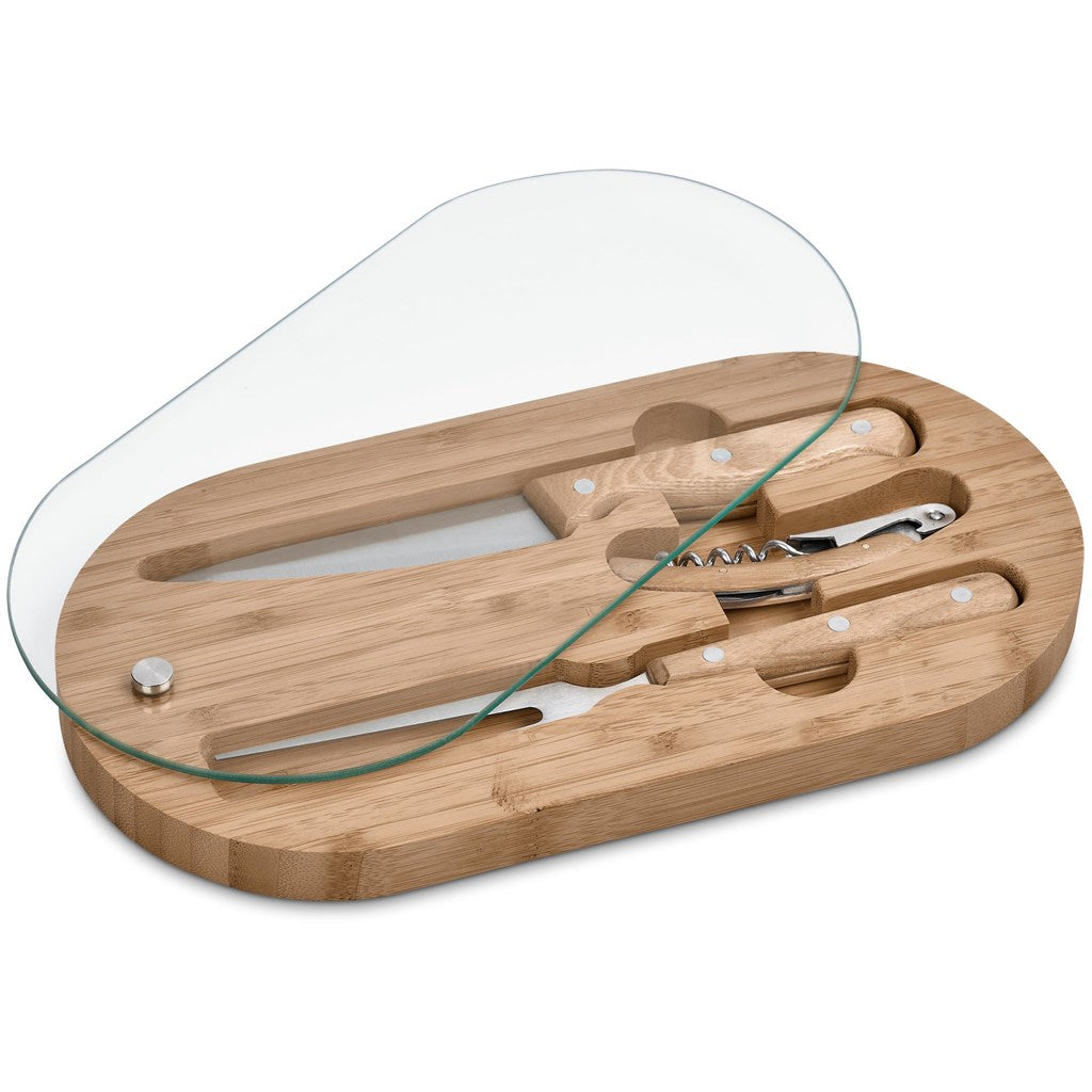 Okiyo Suraisu Bamboo Food & Wine Set Mirelle Leather and Lifestyle