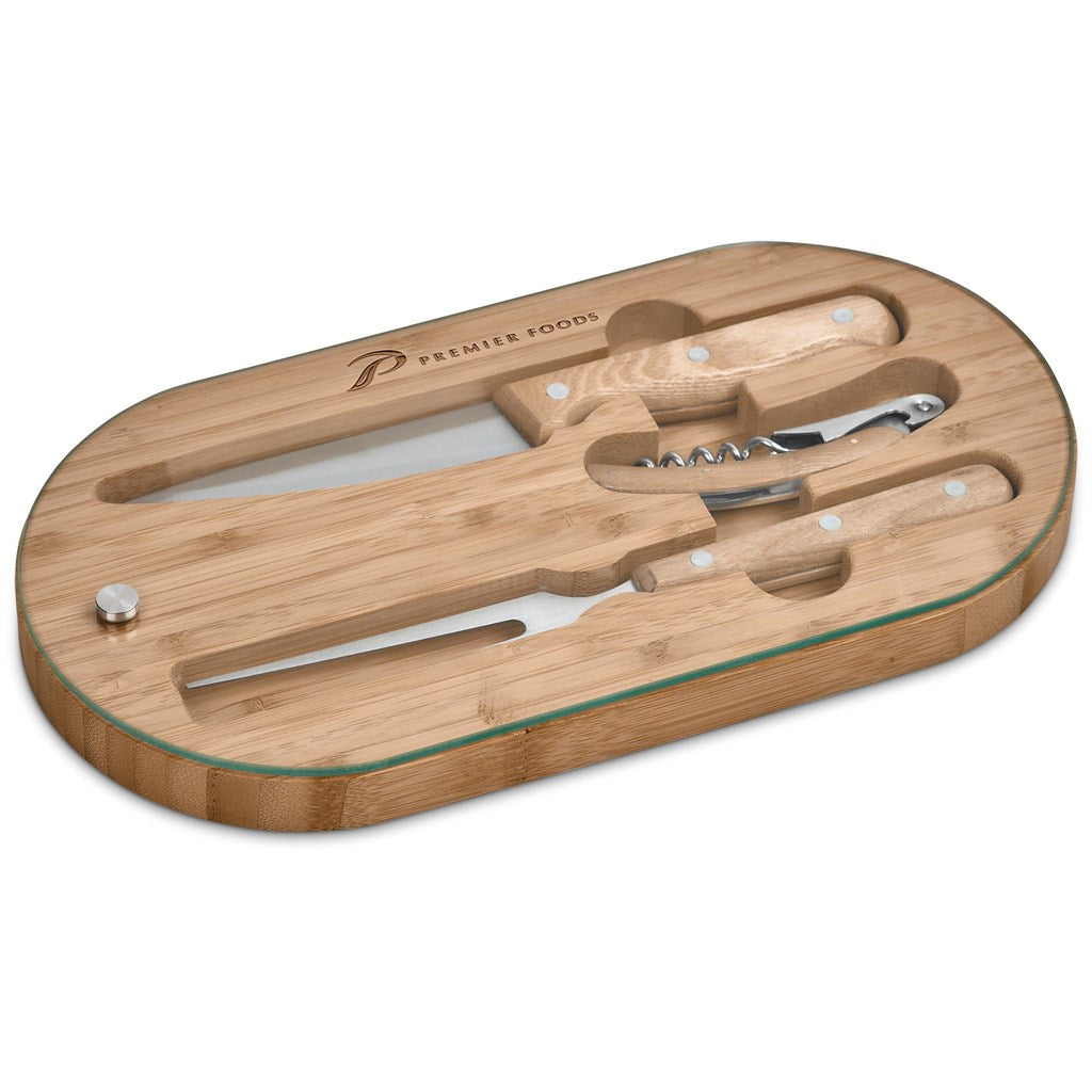 Okiyo Suraisu Bamboo Food & Wine Set Mirelle Leather and Lifestyle