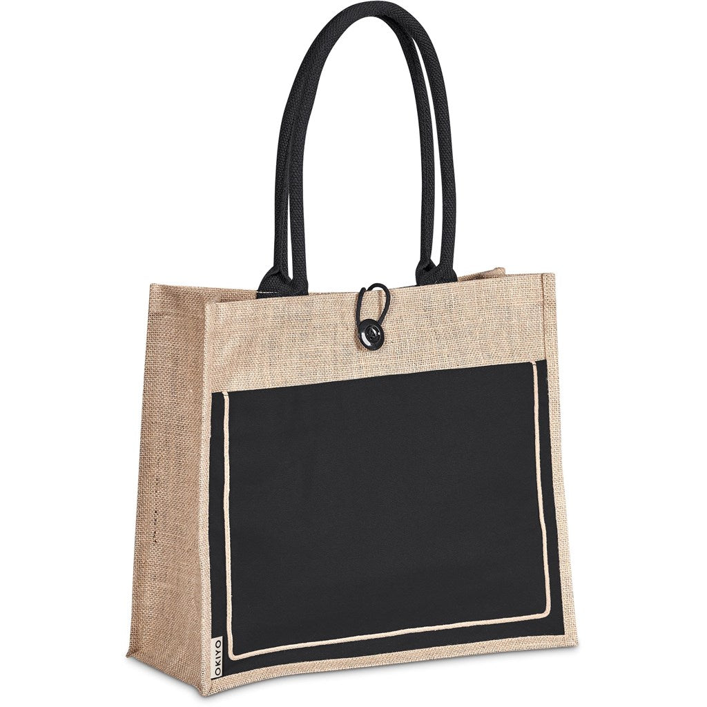 Okiyo Umi Jute & Cotton Tote Mirelle Leather and Lifestyle
