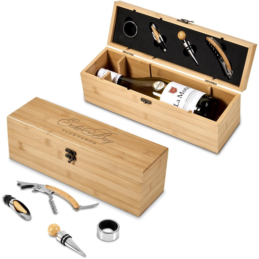 Okiyo Wainoka Bamboo Wine Set Mirelle Leather and Lifestyle