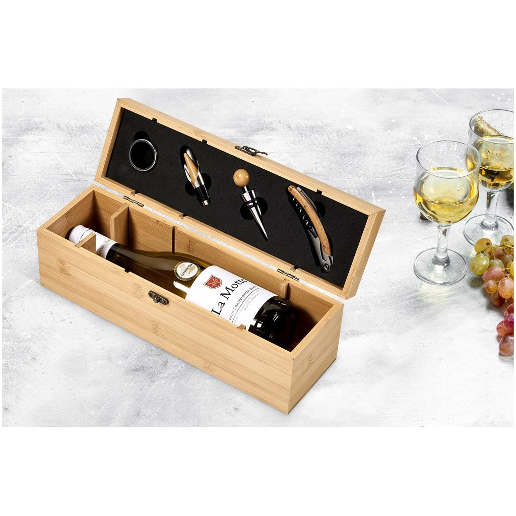Okiyo Wainoka Bamboo Wine Set Mirelle Leather and Lifestyle