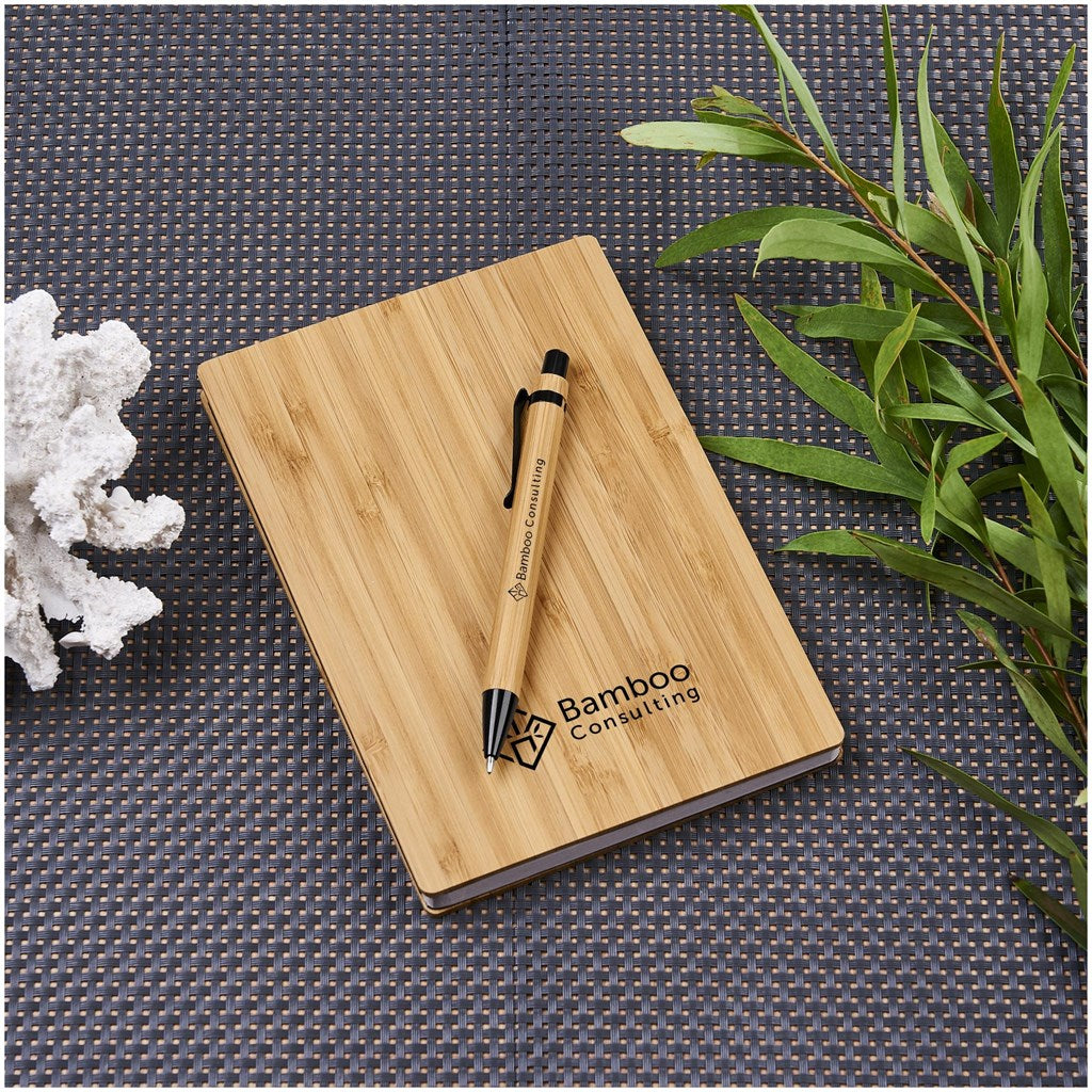 Okiyo Yahari Bamboo Notebook & Pen Set ZA A5 Notebooks,Bamboo Products,Notebook Sets Mirelle Leather and Lifestyle