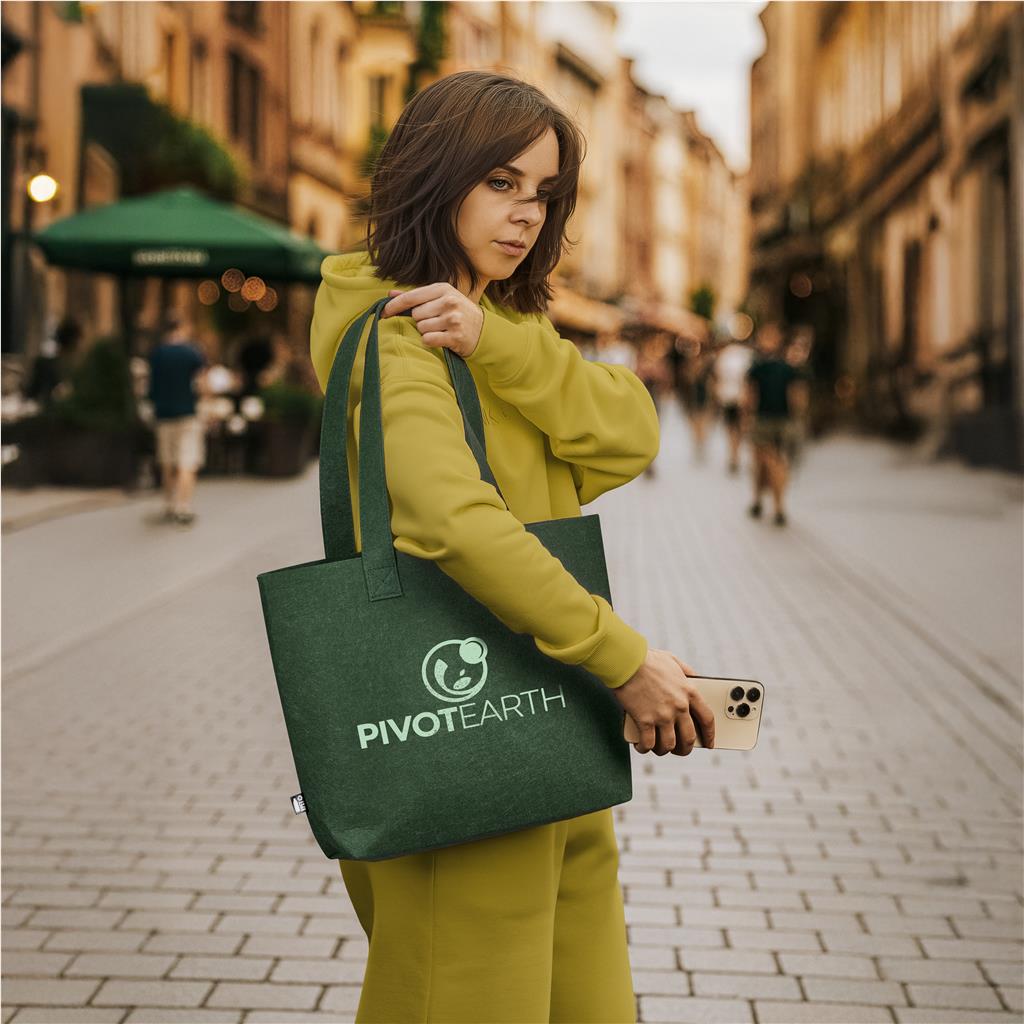 Okiyo Yoongi Recycled PET Felt Shopper Mirelle Leather and Lifestyle