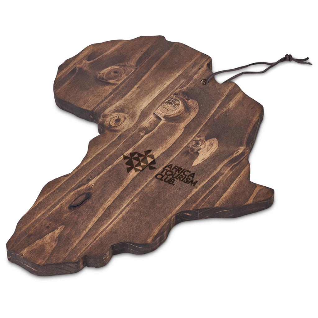 Serendipio African Shaped Wooden Serving Board Mirelle Leather and Lifestyle