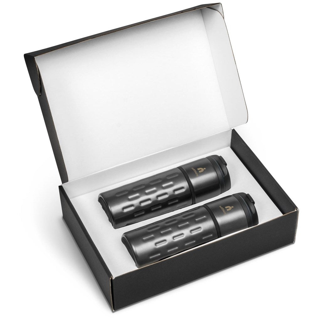 Serendipio Binary One Drinkware Gift Set Mirelle Leather and Lifestyle