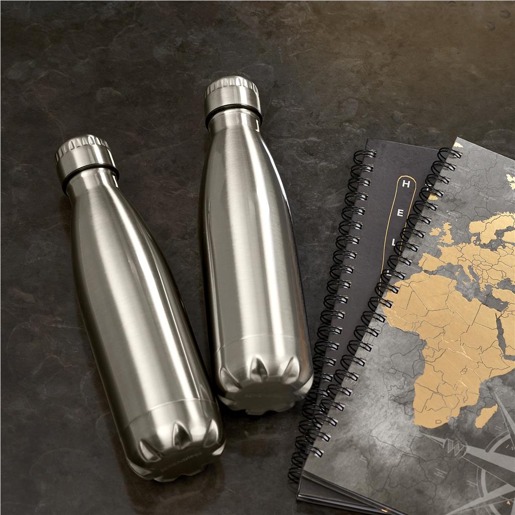Serendipio Discovery Stainless Steel Vacuum Water Bottle - 500ml Mirelle Leather and Lifestyle