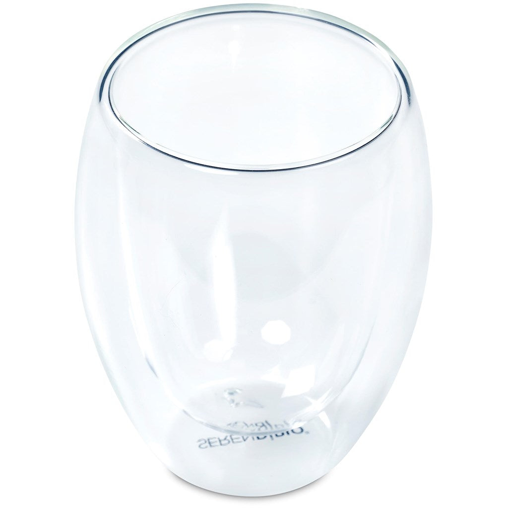 Serendipio Lorenzo Glass Double-Wall Cup - 350ml Mirelle Leather and Lifestyle