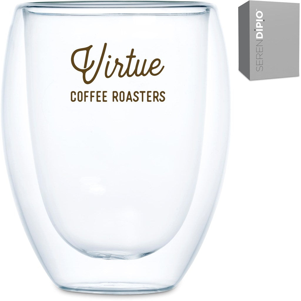 Serendipio Lorenzo Glass Double-Wall Cup - 350ml Mirelle Leather and Lifestyle