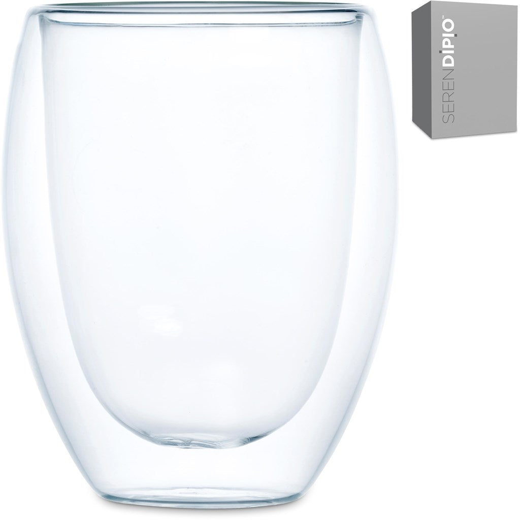 Serendipio Lorenzo Glass Double-Wall Cup - 350ml Mirelle Leather and Lifestyle