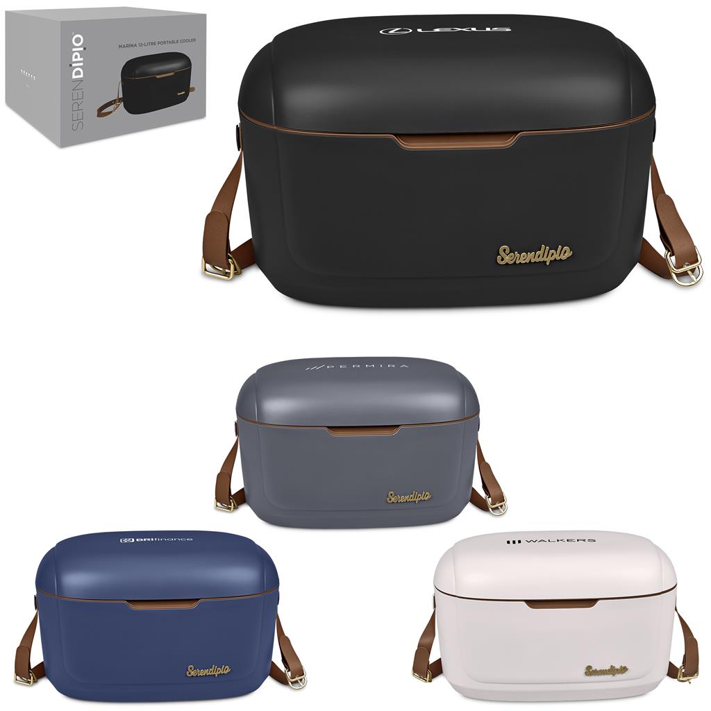 Serendipio Marina 12-Litre Cooler Box Mirelle Leather and Lifestyle