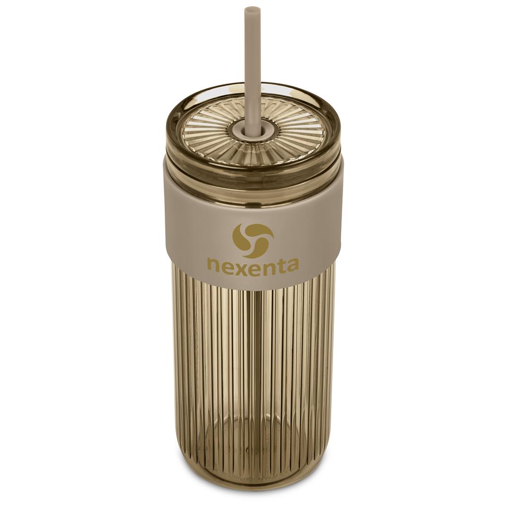 Serendipio Mayfair Plastic Tumbler & Straw – 650ml Mirelle Leather and Lifestyle
