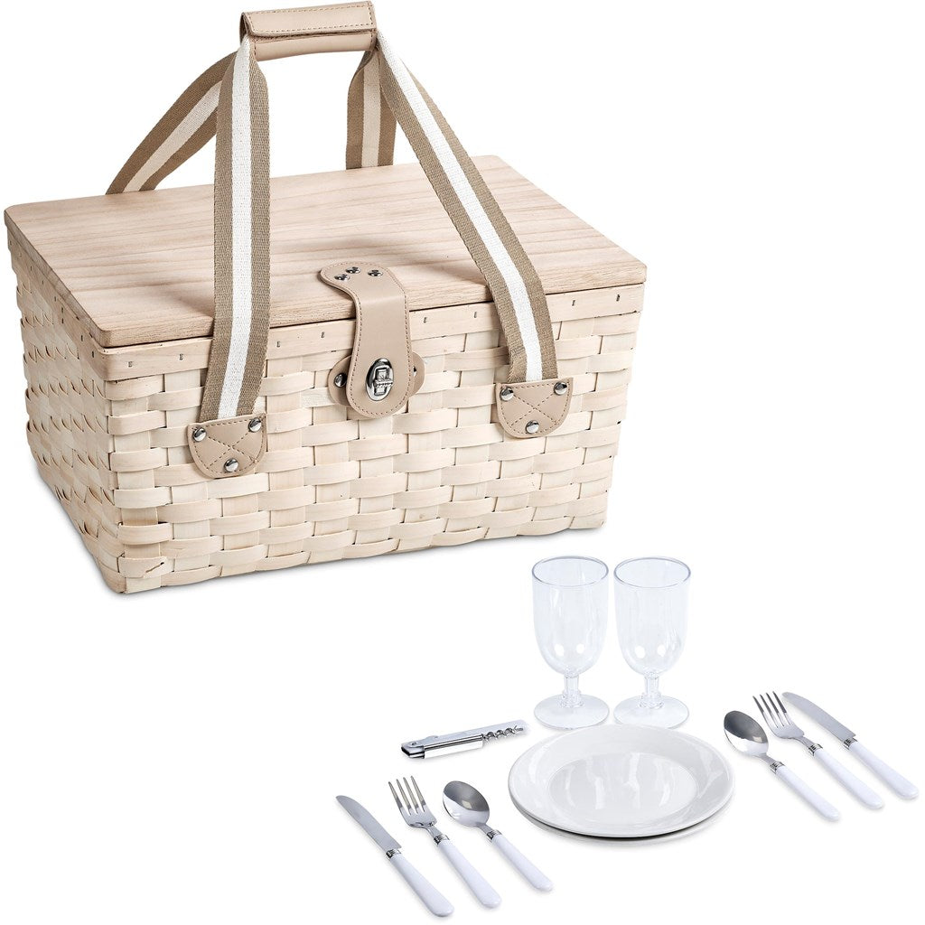 Serendipio Montega 2-Person Picnic Basket Mirelle Leather and Lifestyle