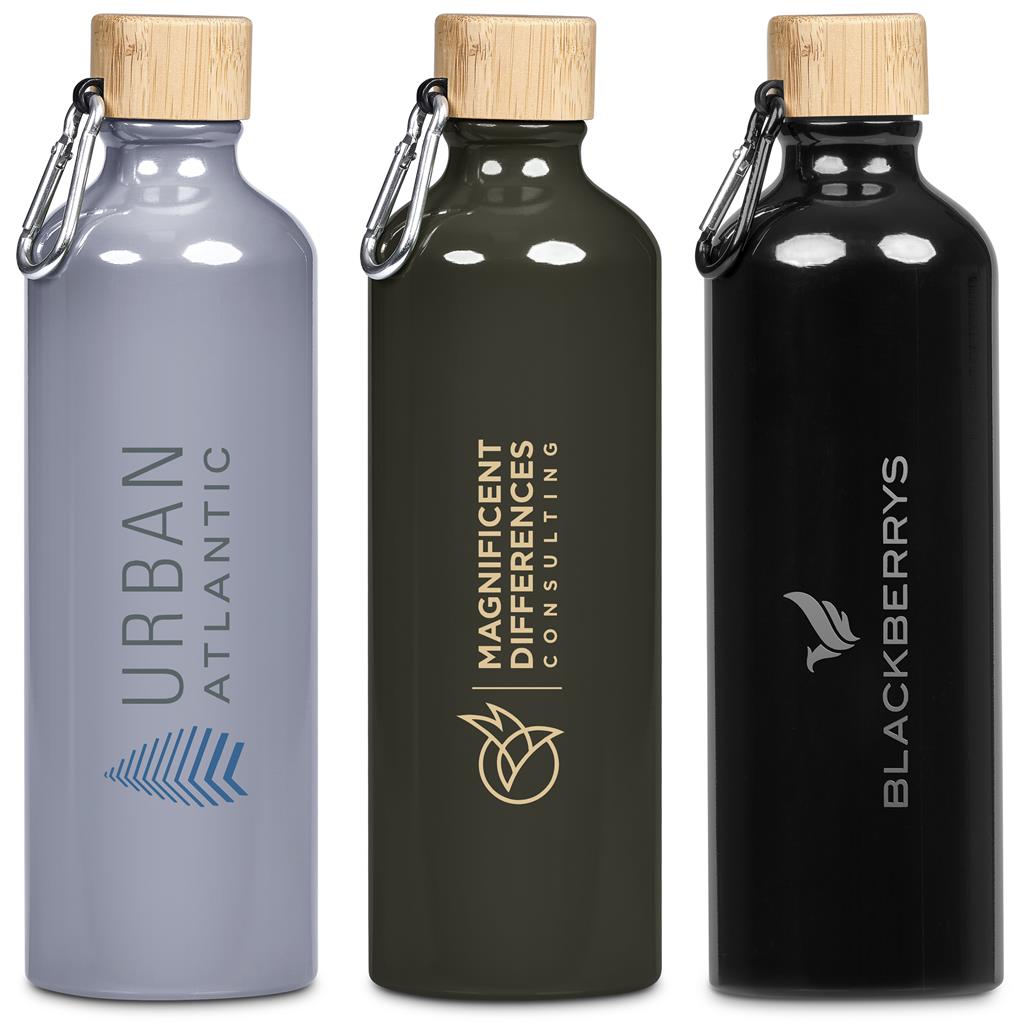 Serendipio Origen Aluminium & Bamboo Water Bottle – 750ml Mirelle Leather and Lifestyle