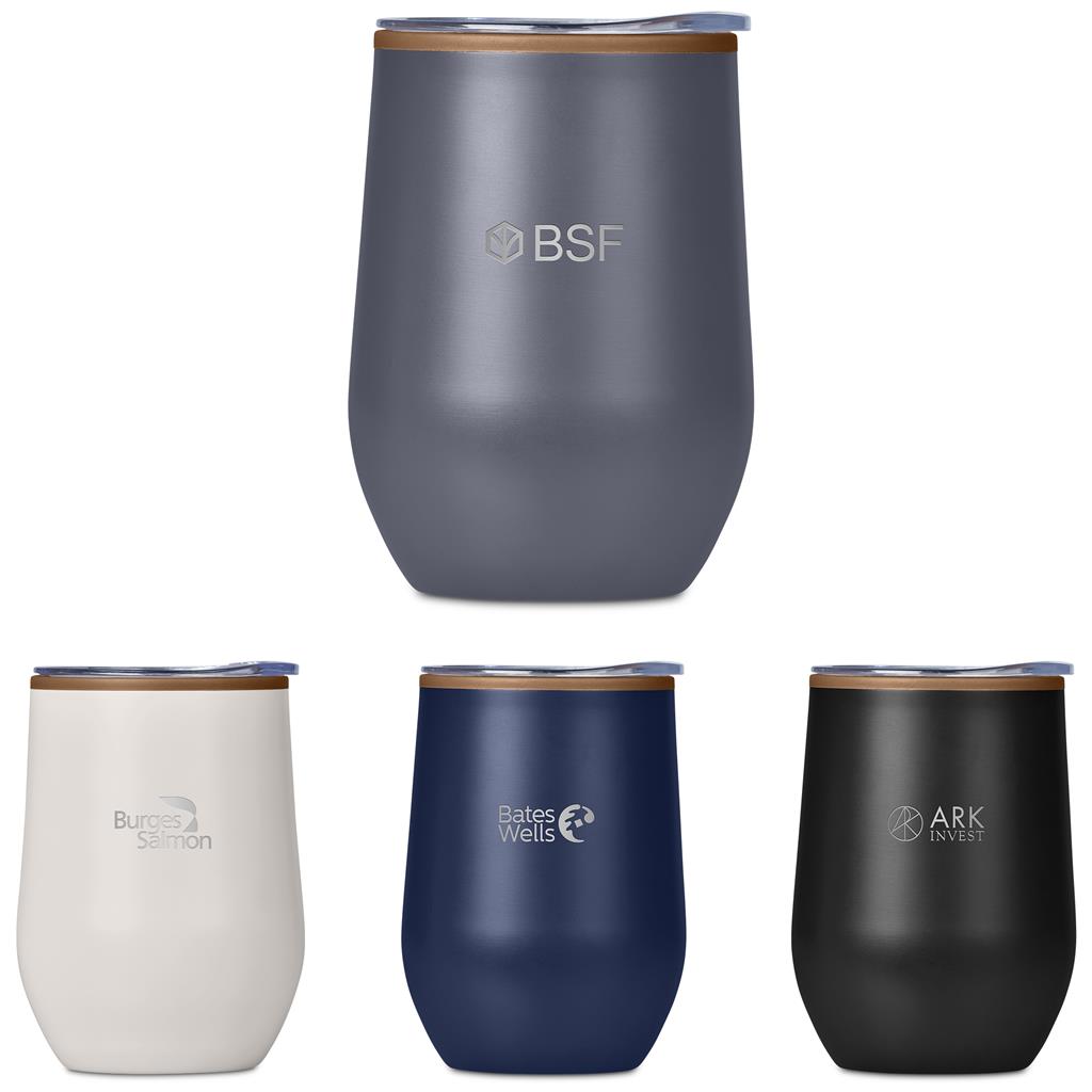 Serendipio Ovolo Stainless Steel & Plastic Double-Wall Tumbler – 350ml Mirelle Leather and Lifestyle