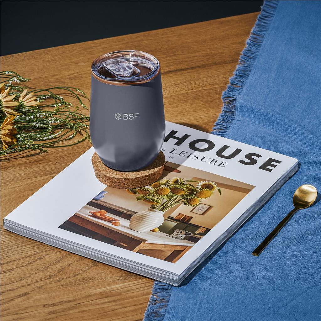 Serendipio Ovolo Stainless Steel & Plastic Double-Wall Tumbler – 350ml Mirelle Leather and Lifestyle