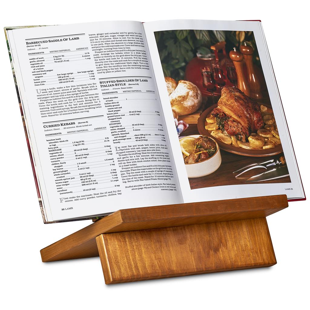 Serendipio Rustic Cookbook Stand Mirelle Leather and Lifestyle